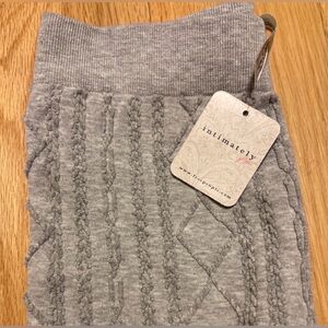 New XS/S Free People So Soft Seamless Modal Cable Leggings in Heather Grey